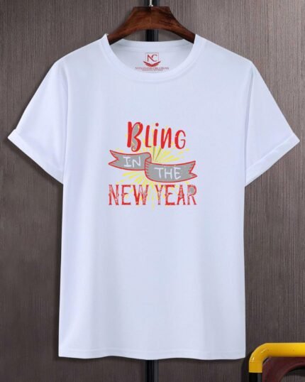 Bling in the New Year with Style White T-shart