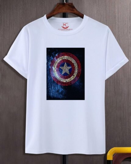 Captain America Graphic White T-shirt