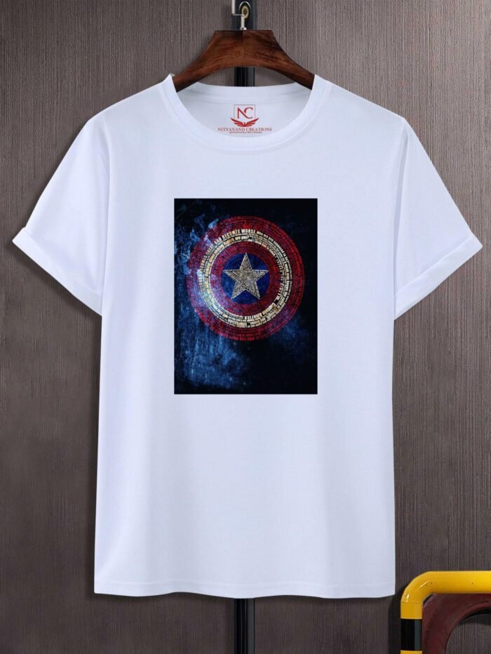 Captain America Graphic White T-shirt