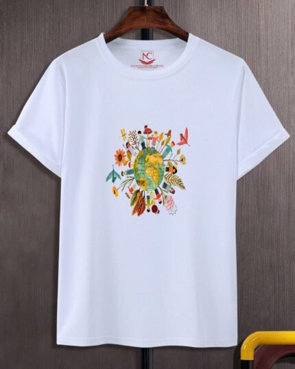 Embrace Global Unity The World Graphic White T-Shirt