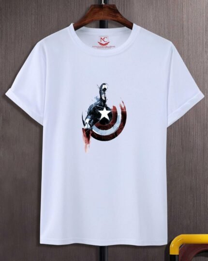 Captain America's Emblem Polyester Graphic Tee