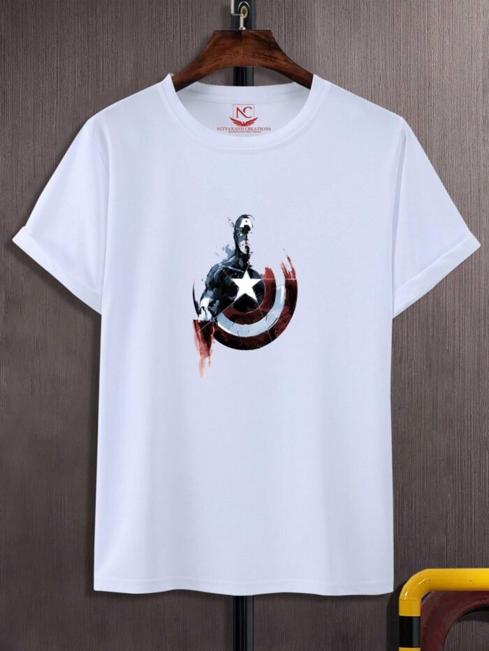 Captain America's Emblem Polyester Graphic Tee