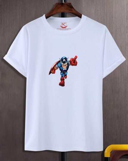 Captain America Printed Graphic T-Shirt