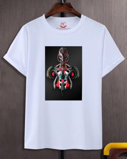 Justin Maller Extinctions Graphic Printed White T-Shirt