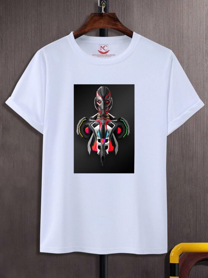 Justin Maller Extinctions Graphic Printed White T-Shirt