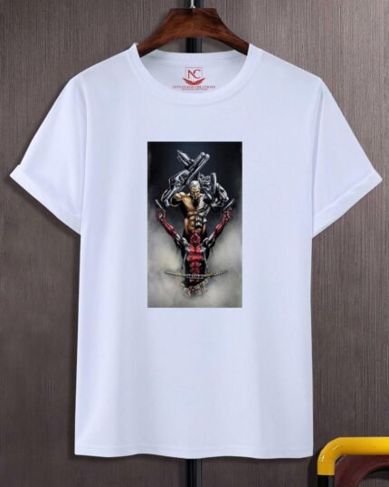 Dead Pool Badass Marvel Round Neck Half Sleeve T-shirt