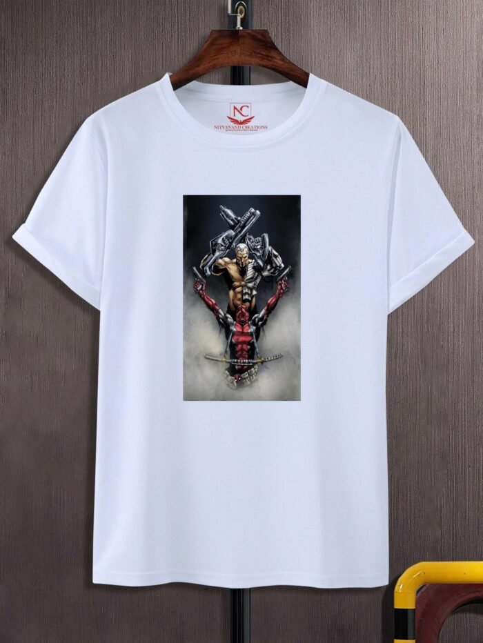 Dead Pool Badass Marvel Round Neck Half Sleeve T-shirt