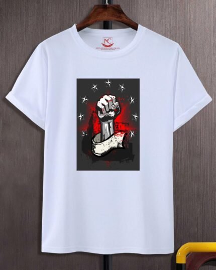 First Revolution Graphic Printed White T-Shirt Embrace the Spirit of Change