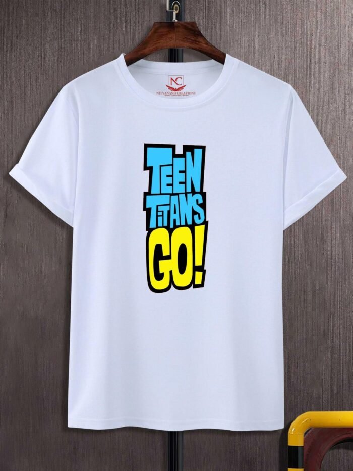Dynamic Heroes: Teen Titans Go White Graphic Tee