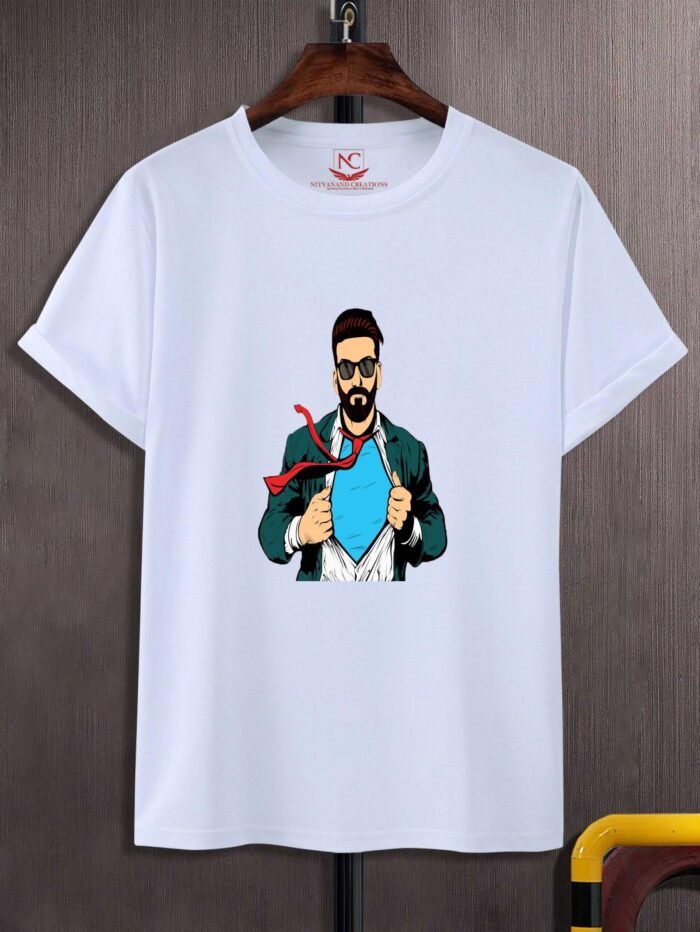 Hipster Beard Male Businessman Pop Art T-Shirt
