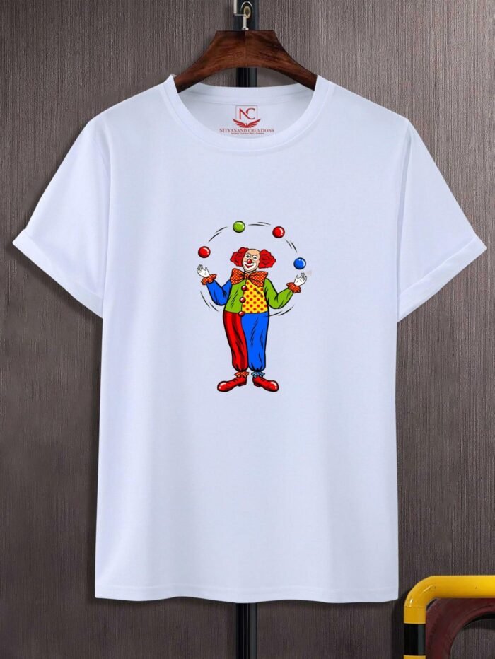 A Touch of Whimsy: Pop Art Circus Clown T-Shirt - Image 2