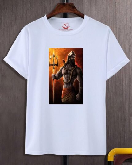 Lord Shiva Printed Polyester T-Shirt