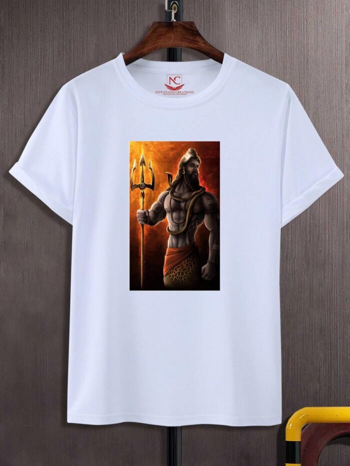 Lord Shiva Printed Polyester T-Shirt