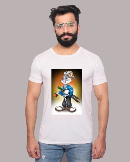 Bugs Bunny Vibes Graphic White Tee-1200017
