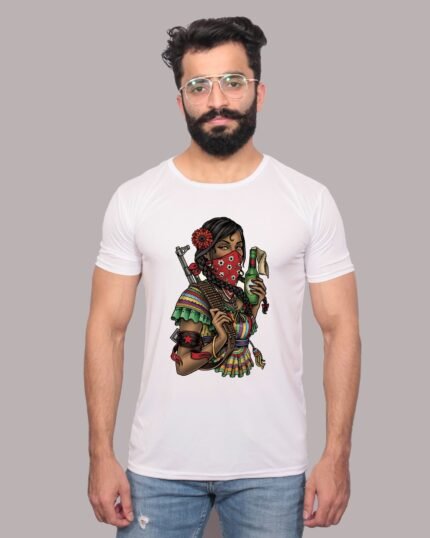 Dengar Laddy Graphic White Tee-1200022