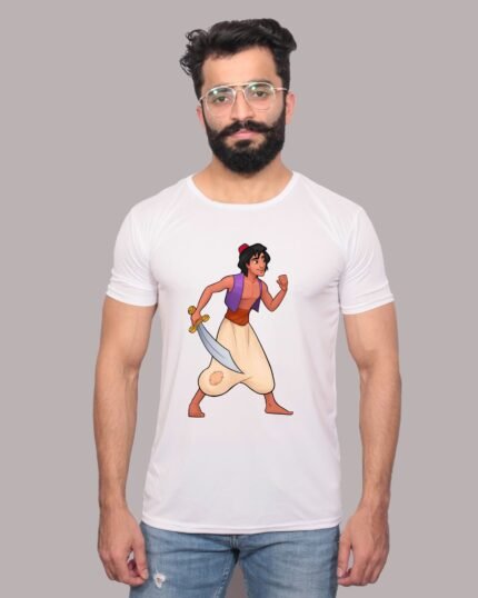 Aladdin's Magic Adventure Graphic White Tee-1200037