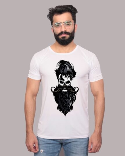 Bold Statement Skull Icon Graphic Tee-1200067