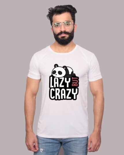 Lazy But Crazy Graphic Tee-1200073