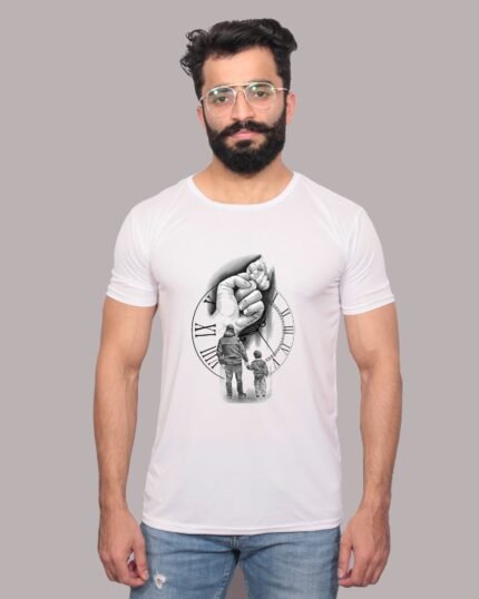 Father's Day Graphic Printed Tee-1200080