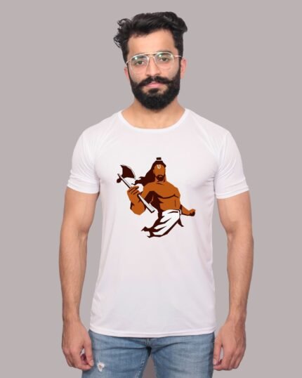 Lord Parshuram Graphic Printed White Tee-1200110