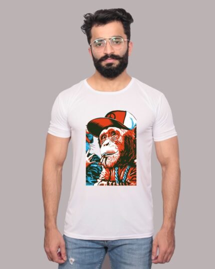 Playful Primate Graphic Monkey Tee-1200113