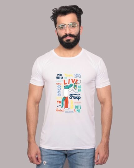 Snape Graphic Printed White T-Shirt-1200134