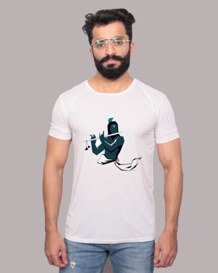 Krishna – Graphic Printed White T-Shirt-1200148