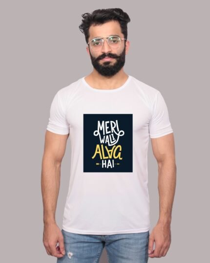 Meri Wali Alag Hai – Graphic Printed White T-Shirt-1200152