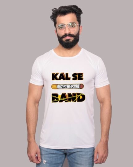 Kal Se Band – Graphic Printed White T-Shirt-1200153