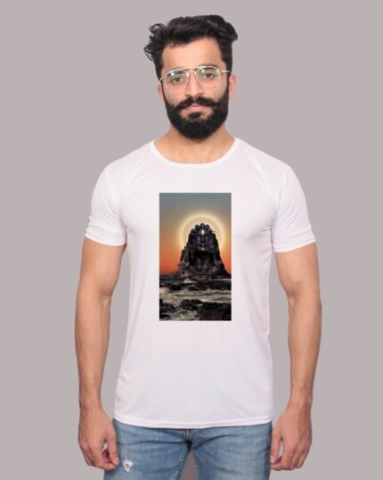 Mahadev Graphic Printed White T-Shirt-1200179