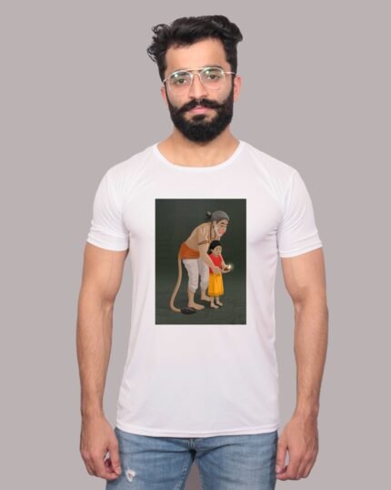 Hanuman – Graphic Printed White T-Shirt-1200182