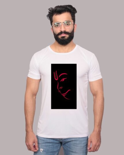 Hanuman – Graphic Printed White T-Shirt-1200183