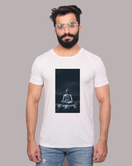 Mahadev Ji Graphic Printed White T-Shirt-1200185