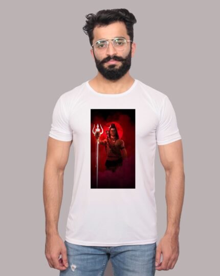 Mahadev Ji Graphic Printed White T-Shirt-1200187
