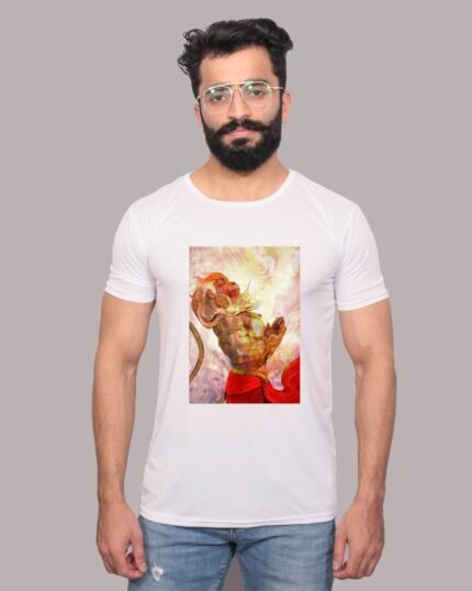 Hanuman Graphic Printed White T-Shirt-1200190
