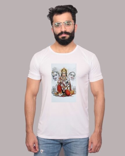 Jai Shree Ram Graphic Printed White T-Shirt-1200191