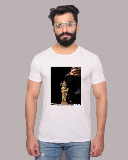 Hanuman Ji Graphic Printed White T-Shirt-1200194