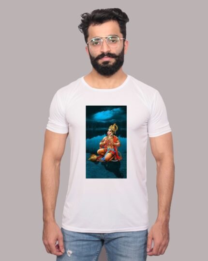 Hanuman Graphic Printed White T-Shirt-1200196