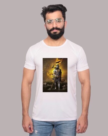 Hanuman Graphic Printed White T-Shirt-1200200
