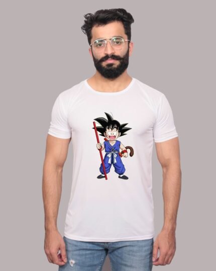 Dragon Ball Z Graphic Printed White T-Shirt-1200208