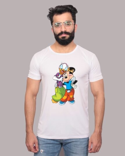 Mickey Mouse Classic Graphic Printed White Tee-1200355