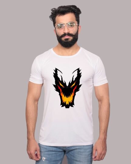 Venom Graphic Printed White Tee-1200360