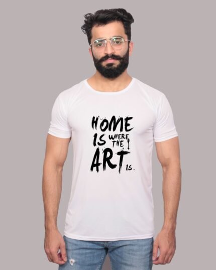 Home is Where the Art Is Creative Expression Graphic Tee-1200373