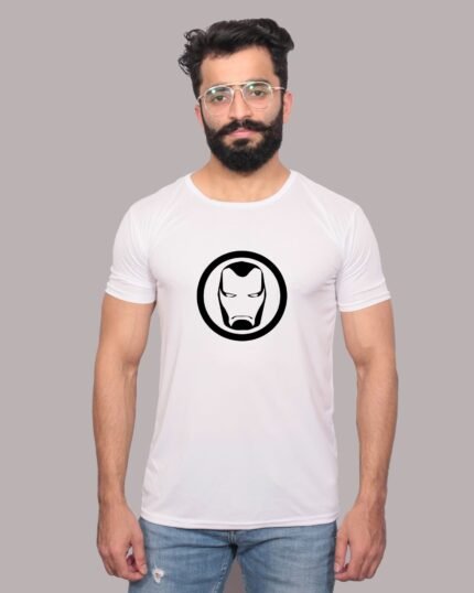 Iron Man Graphic Printed White Tee