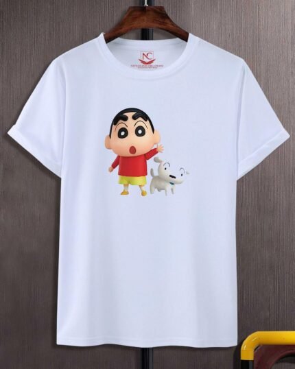Crayon Shin-chan Classic Graphic White T-Shirt-137