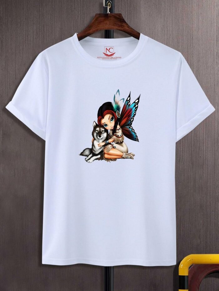 Jasmine Becket Graphic Print White T-Shirt - Image 2
