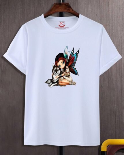 Jasmine Becket Graphic Print White T-Shirt