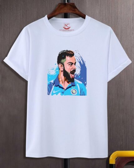 Virat Kohli Cricket Legend Graphic White Tee-139