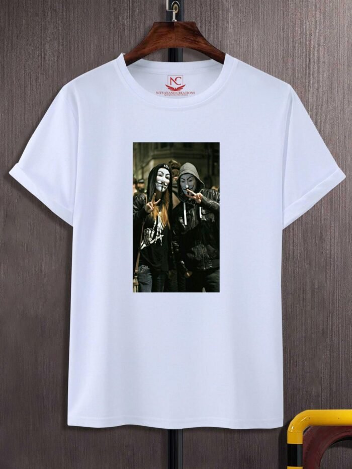 Two Joker Graphic Print White T-Shirt - Image 2