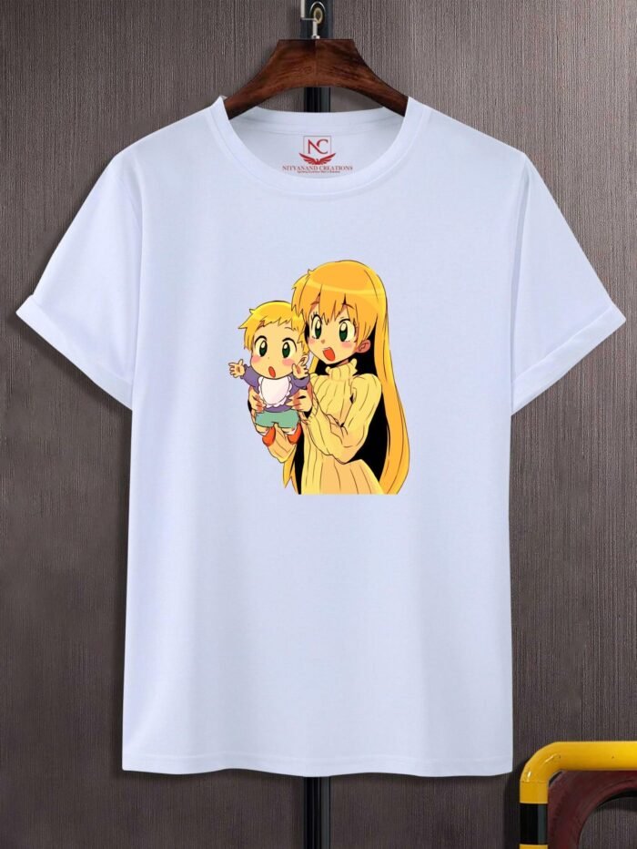 Round Neck UFO Baby Printed
  White T Shirt